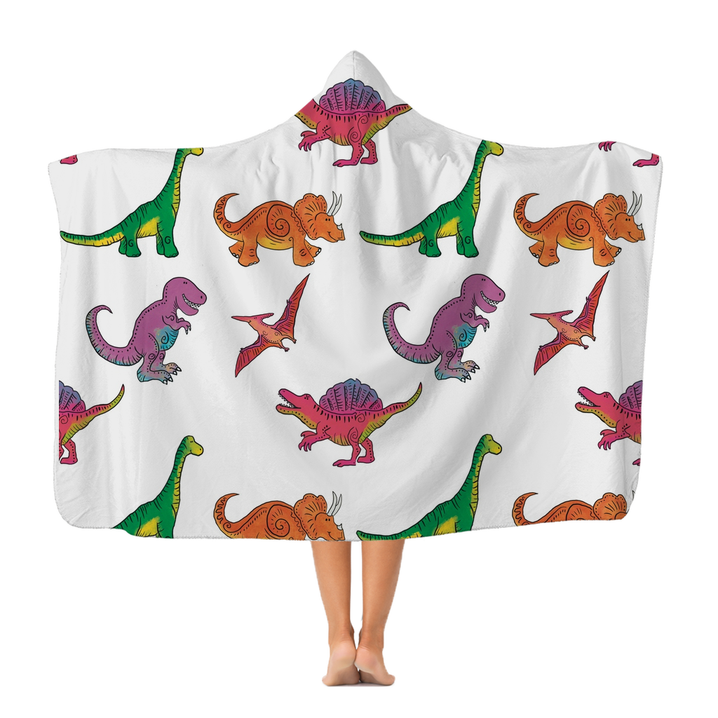 Dinosaur Kids Super Snuggly Dinosaur Hooded Blanket