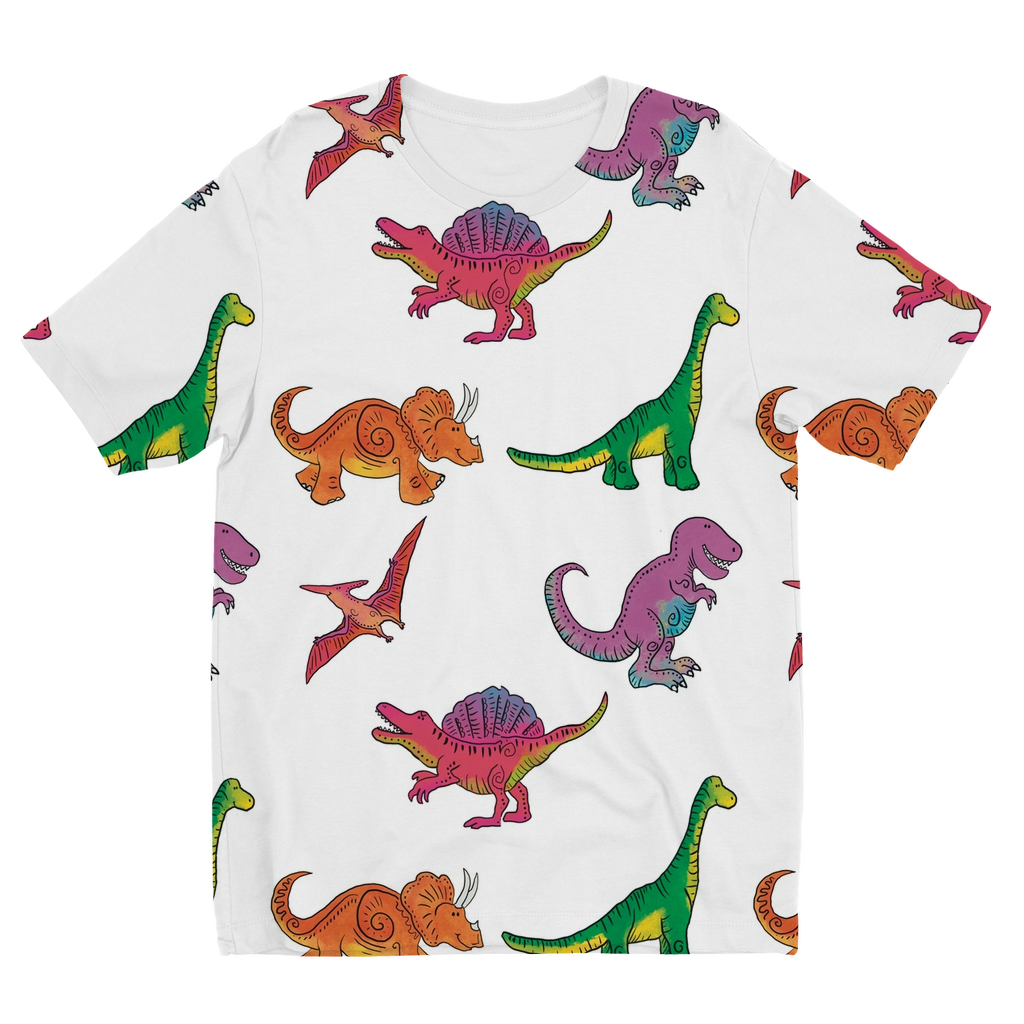 Dinosaur Rainbow  Kid's T-Shirt