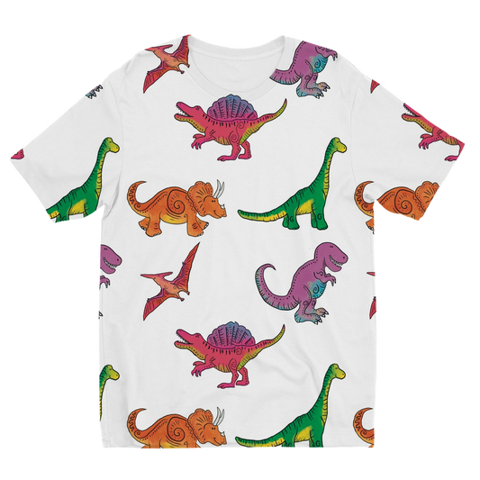 Dinosaur Rainbow  Kid's T-Shirt