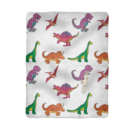 Dinosaur Rainbow Dinosaur Baby Blanket