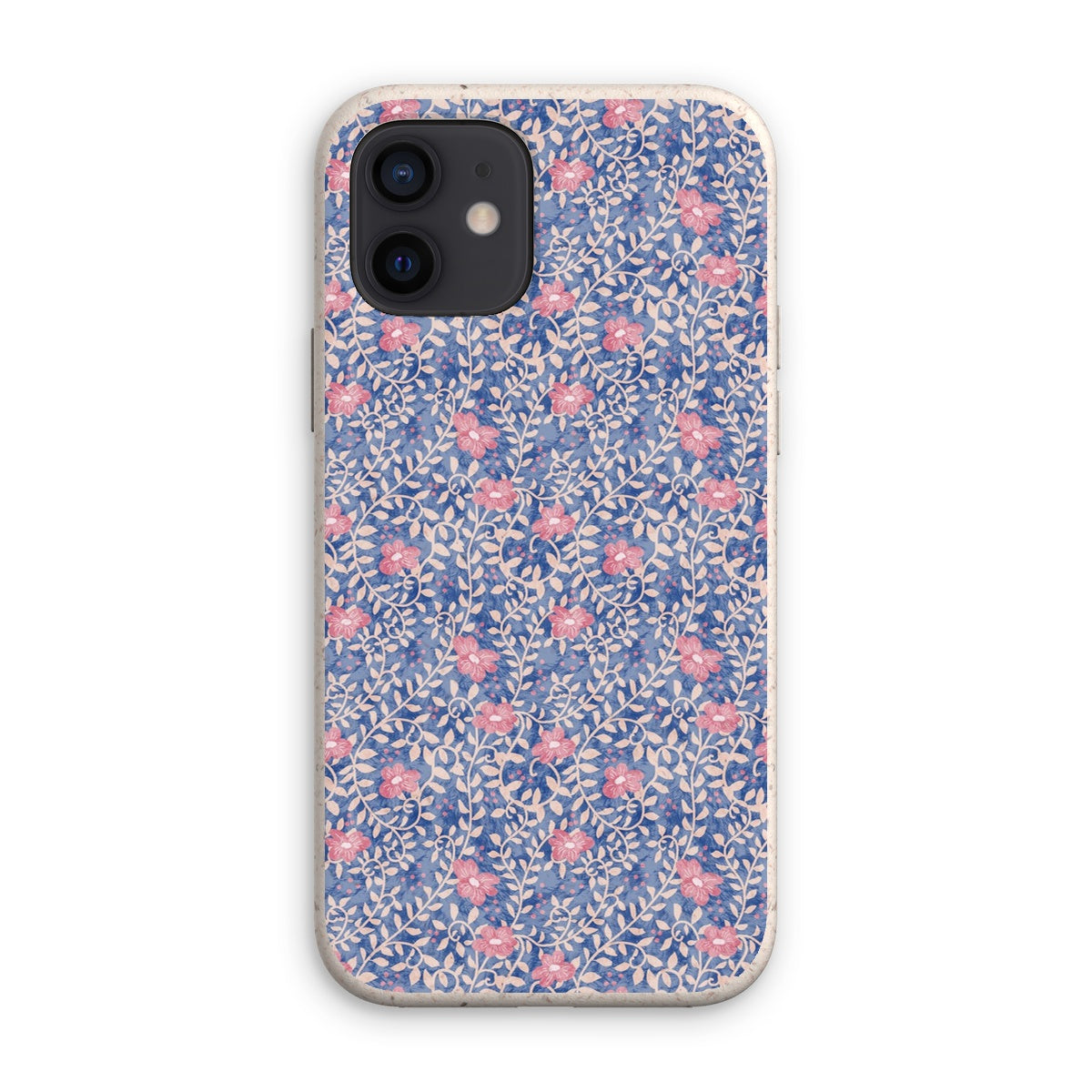 Pink Petals Party on Cornflower Blue Eco Phone Case